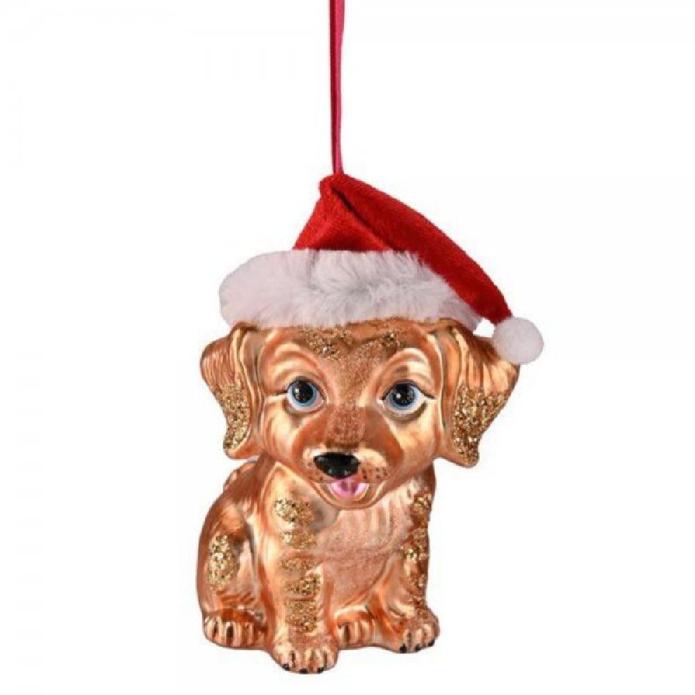 Giftcompany Weihnachtsbaumkugel Christbaumschmuck Hund Mit Weihnachtsmütze günstig online kaufen