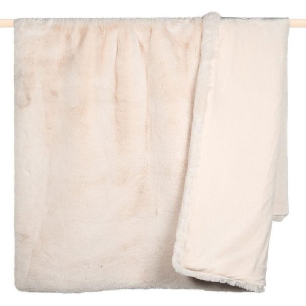 Wohndecke Pad Decke Evita Kunstpelz Ivory günstig online kaufen