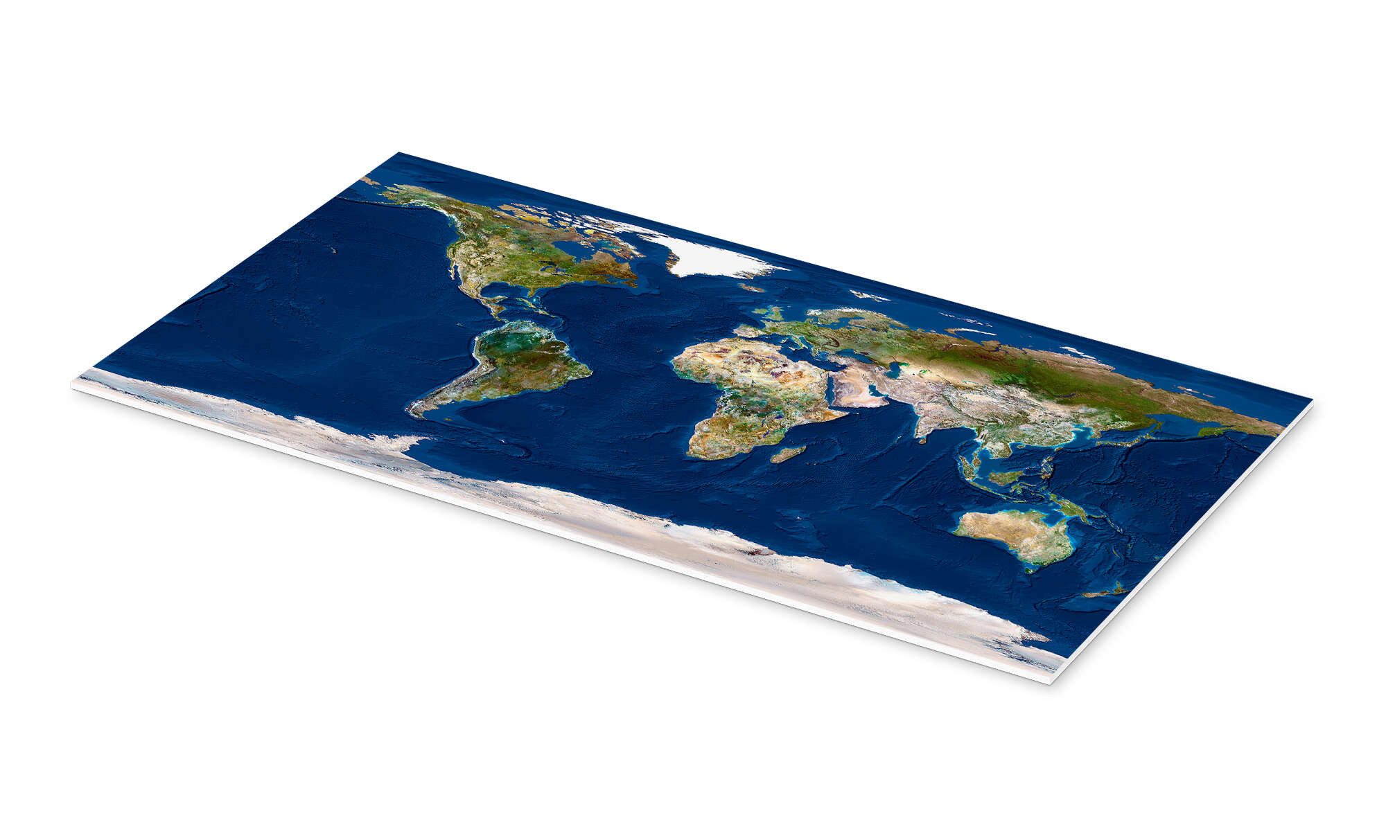 Posterlounge Poster Planetobserver, Topographische Weltkarte, Wohnzimmer günstig online kaufen