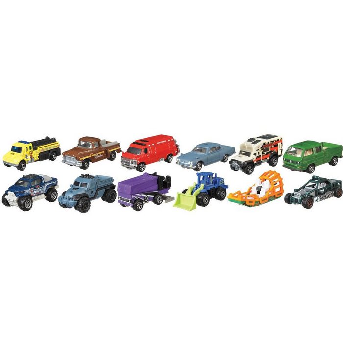 MATCHBOX Spielzeug-Auto Mattel Matchbox Fahrzeuge 1er Sortiment
