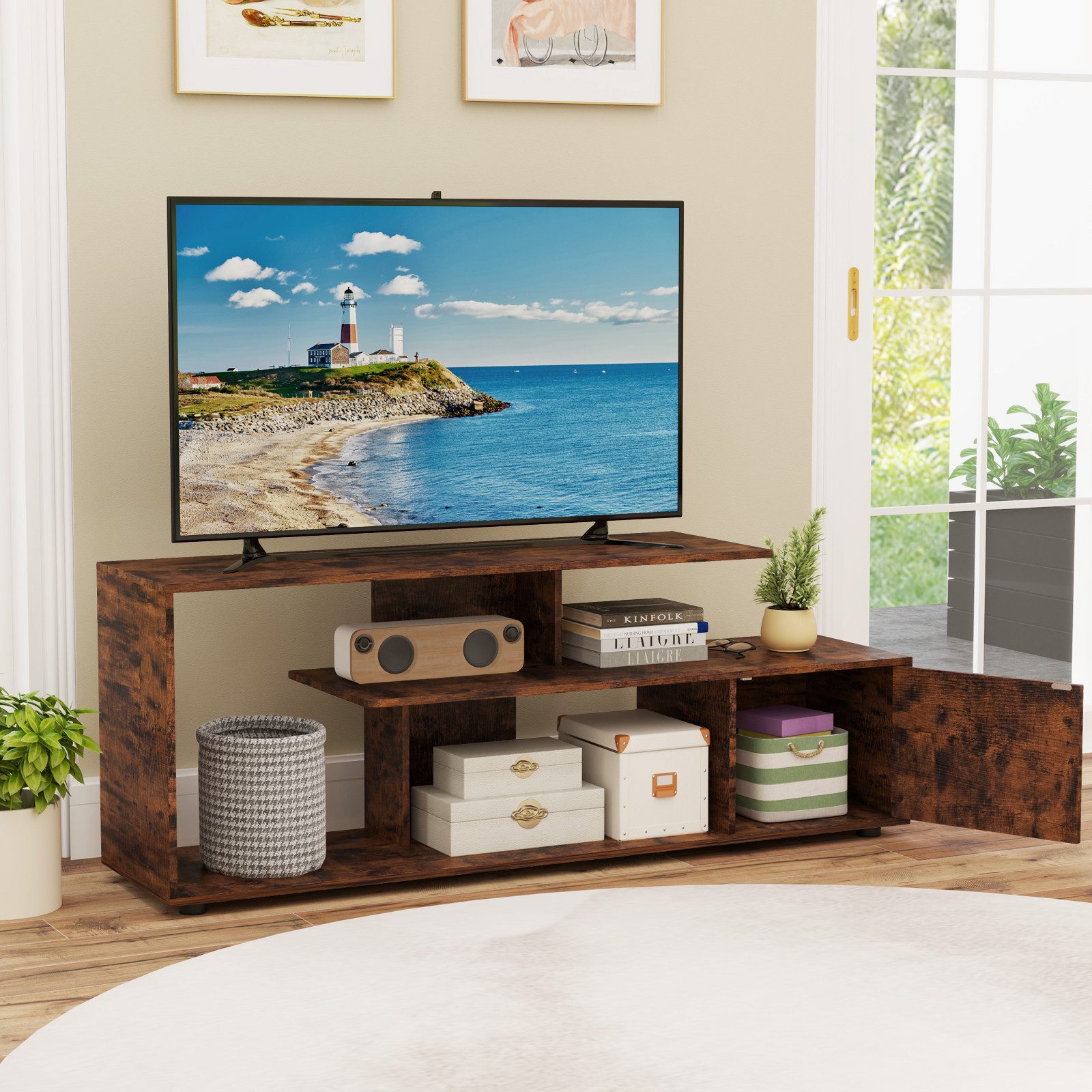 COSTWAY TV-Schrank bis zu 55 Zoll, günstig online kaufen
