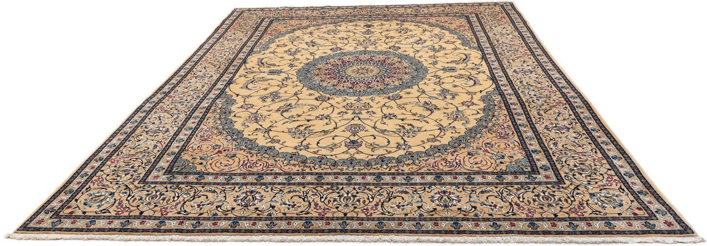 Wollteppich Nain 9la Medaillon Beige 348 x 250 cm, morgenland, rechteckig, Höhe: 6 mm, Unikat mit Zertifikat