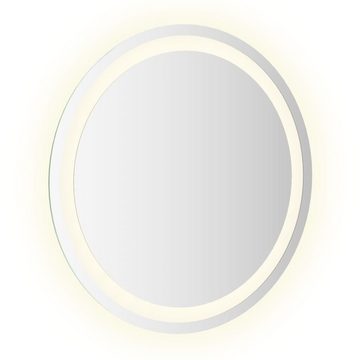 vidaXL Spiegel LED-Badspiegel 50 cm Rund Beleuchtet Licht Badezimmer