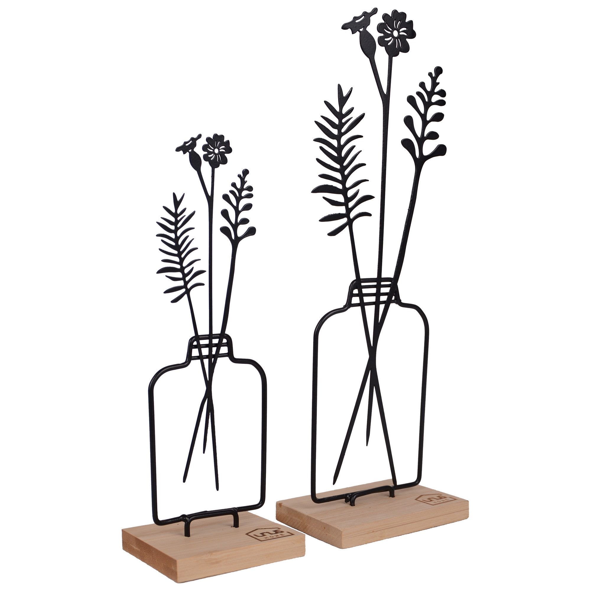 UNUS HOME Dekofigur Aufsteller Blumenvase 2er Set (2er Set in unterschiedli günstig online kaufen