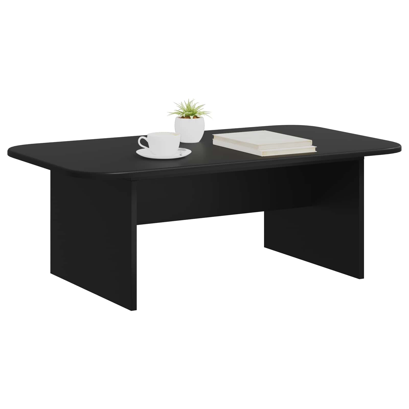 vidaXL Couchtisch Couchtisch Schwarz 93 x 53 x 33 cm Holzwerkstoff (1-St)