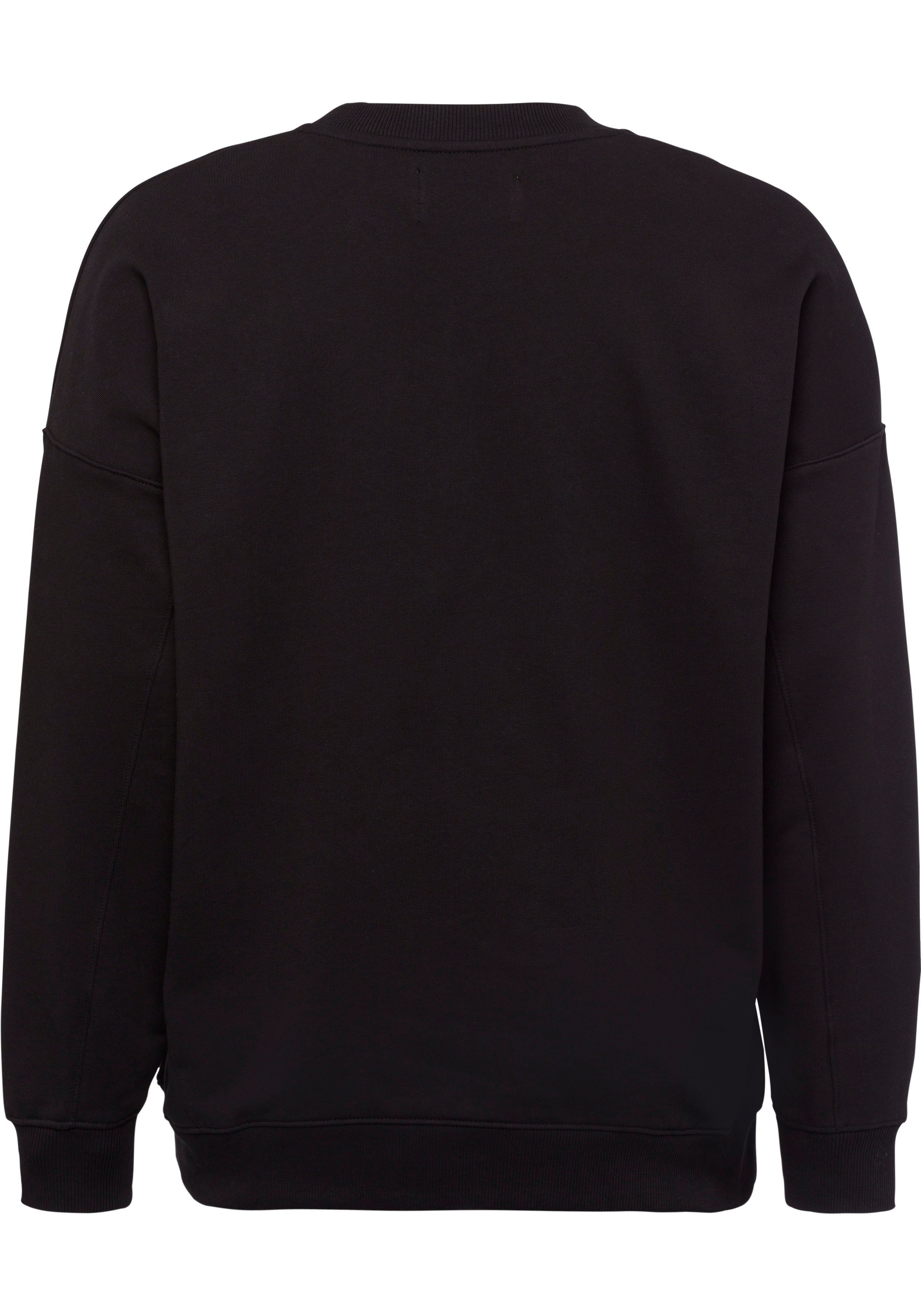 Calvin Klein Jeans Plus Sweater mit (1-tlg) Schulternähten überschnittenen lässig