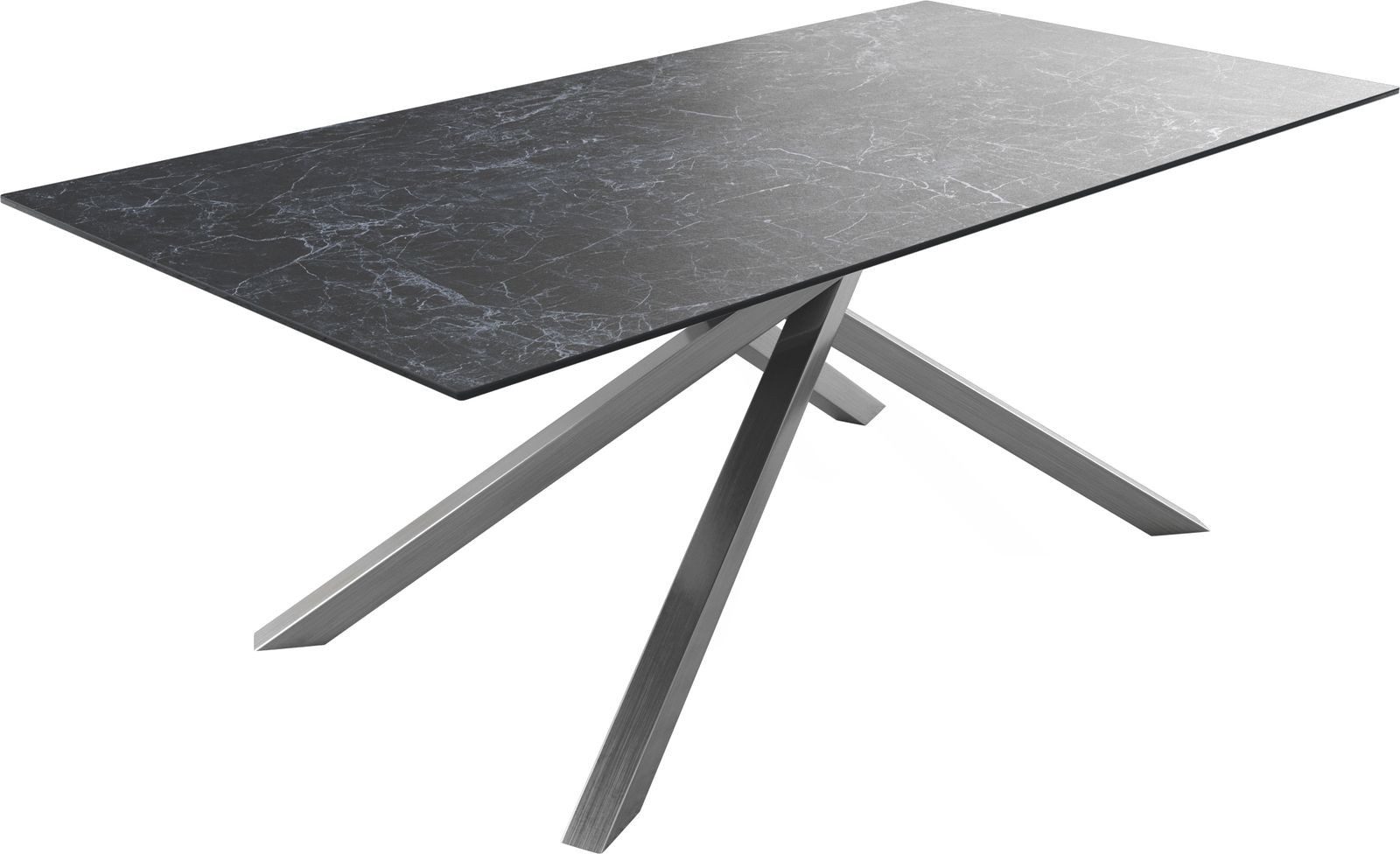DELIFE Esstisch Edge, Keramik Laminam® Nero günstig online kaufen