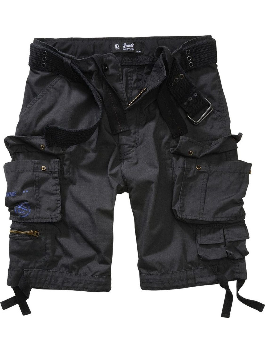 Brandit Shorts Savage Ripstop Shorts Beintaschen und zwei aufgesetzte Minipockets, integrierter Gürtel