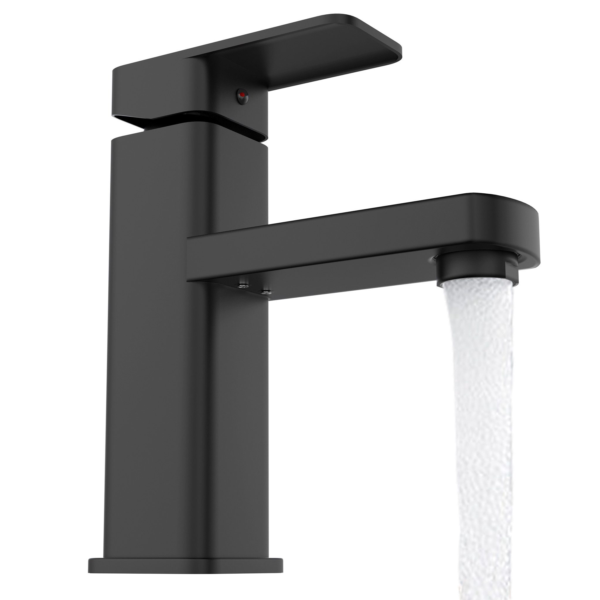 FIVMEN Badarmatur Wasserhahn Armatur Bad Waschtischarmatur Spültischarmatur Schwarz für Garten Küche Bad Waschbecken