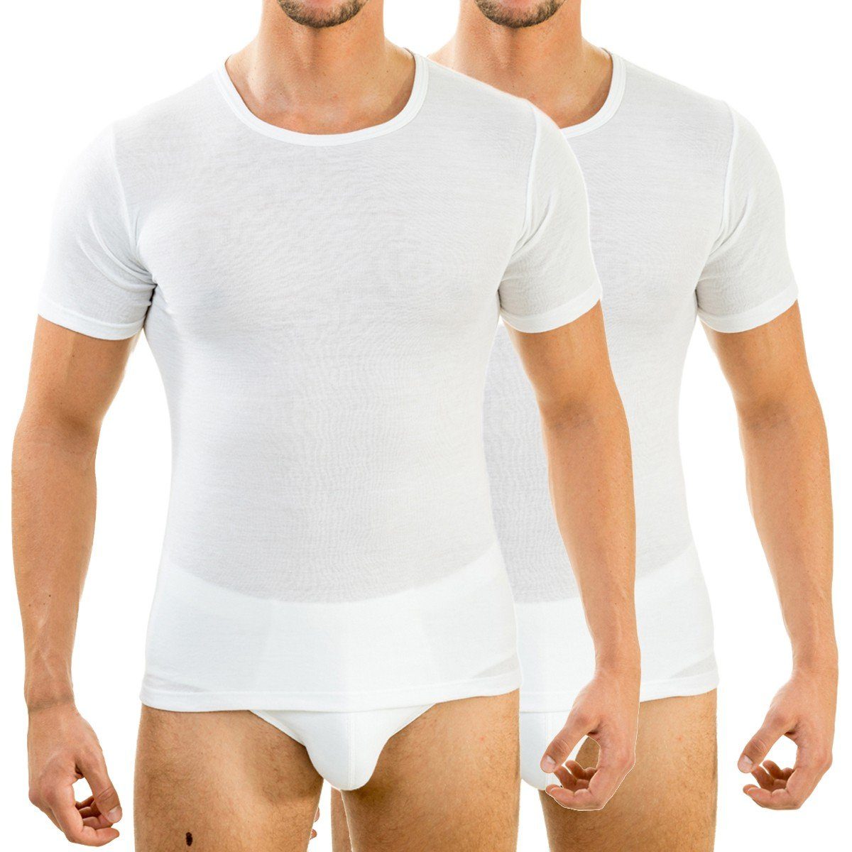 HERMKO Funktionsunterhemd 63840 2er Pack Herren Funktionsunterwäsche Shirt günstig online kaufen