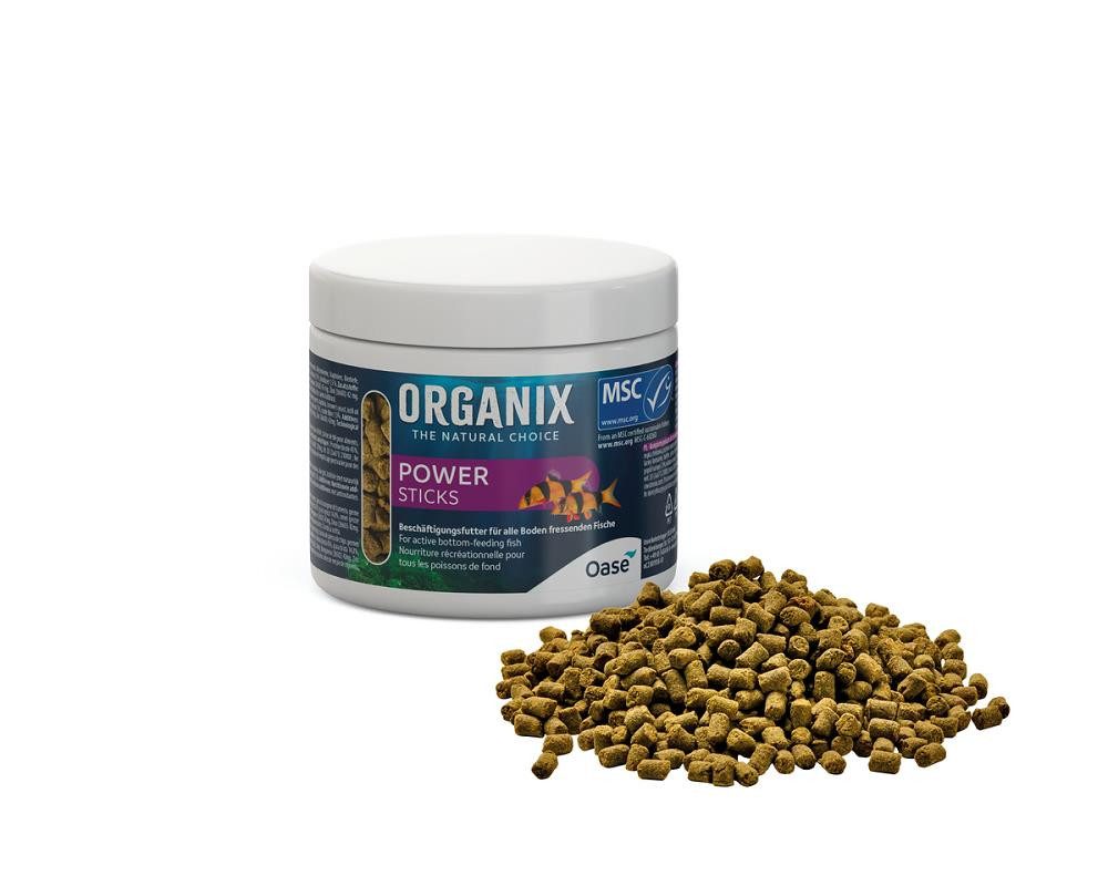 Fisch-Futterspender ORGANIX Power Sticks 175 ml Futter für bewegungsaktive Aquariumfische