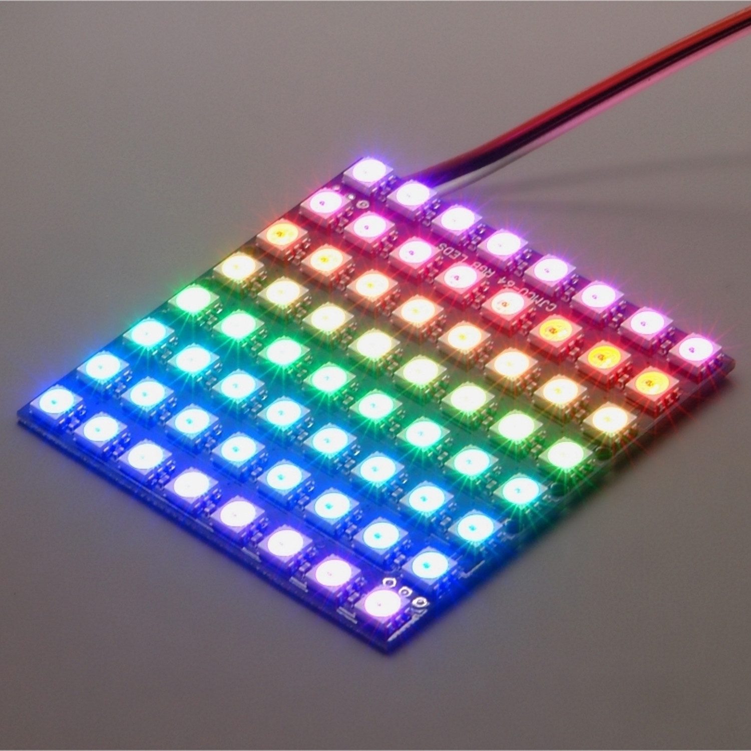 LED Panel NeoPixel Square 8x8 Matrix mit 64 WS2812 5050 RGB LEDs