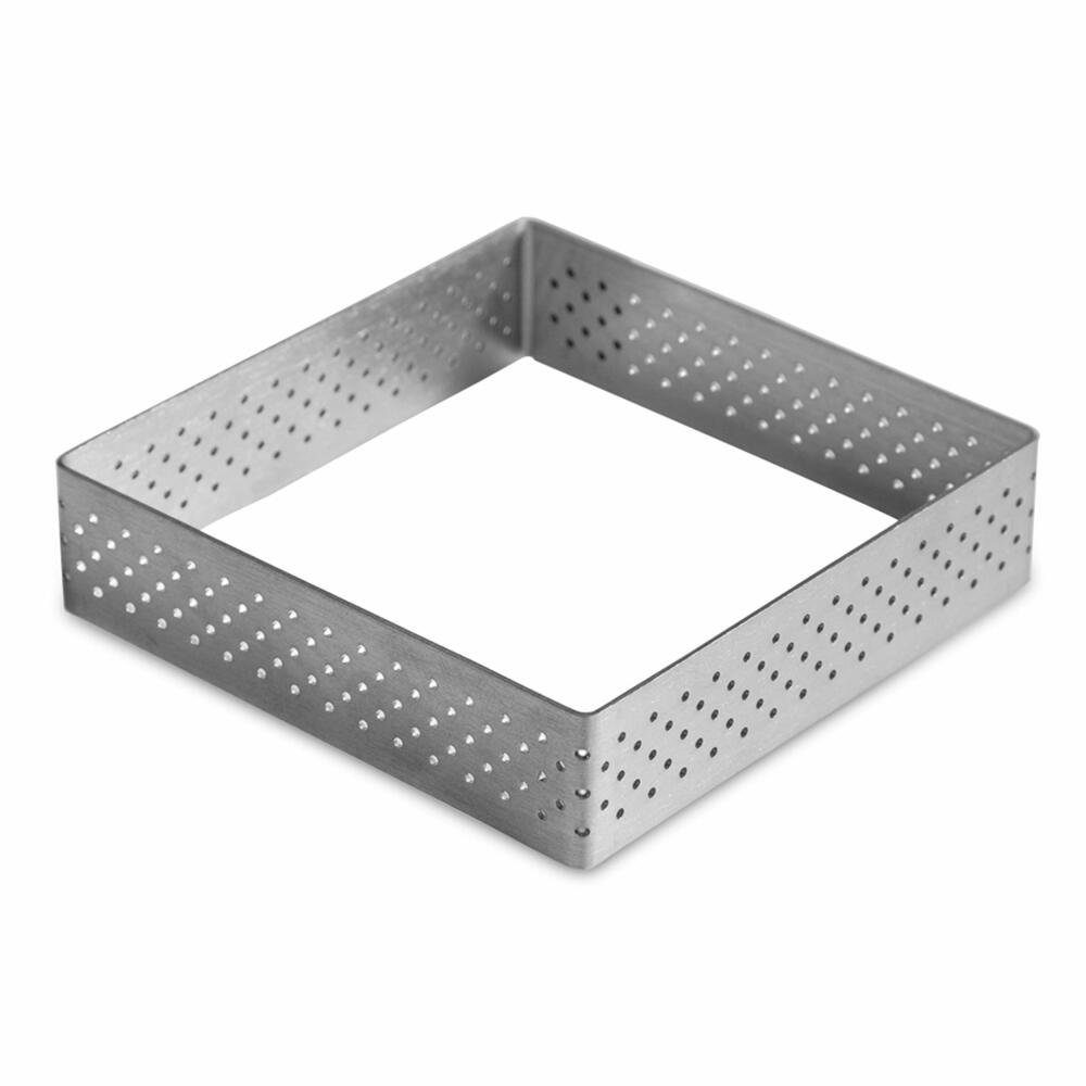 STÄDTER Backrahmen Tarte Eckig 8 x 8 cm, Edelstahl