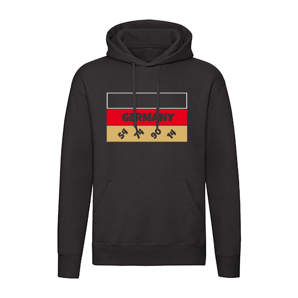 G-graphics Hoodie Deutschland Flagge – 54 / 74 / 90 / 14 Unisex Pullover mit einem Motiv für den echten Fan
