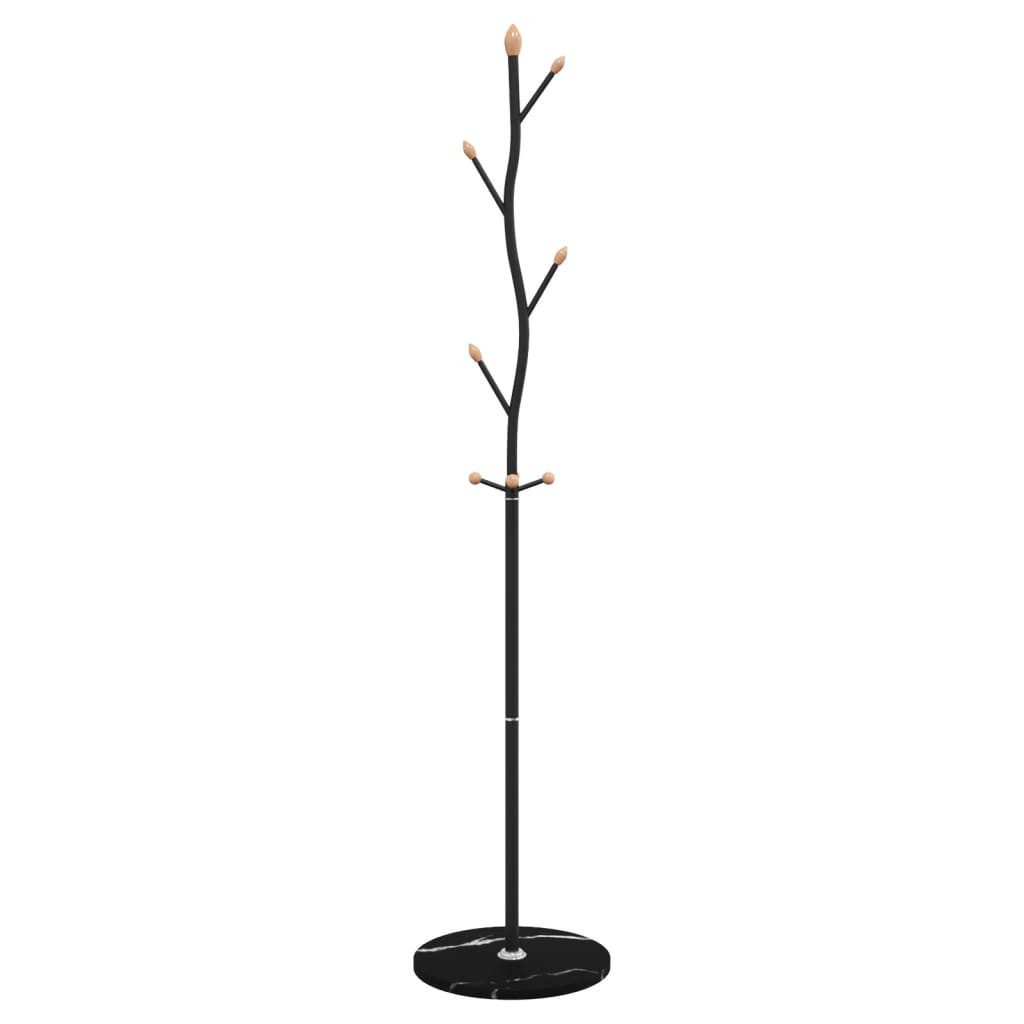 vidaXL Garderobenständer Garderobenständer Schwarz 177 cm Pulverbeschichtetes Eisen, (1 St)