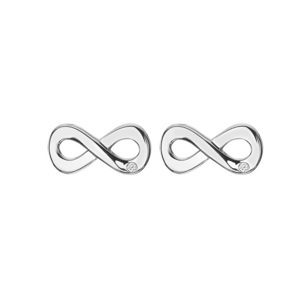 Diamond Ohrring-Set Silver earrings with diamonds Infinity Diamond Amulets DE710