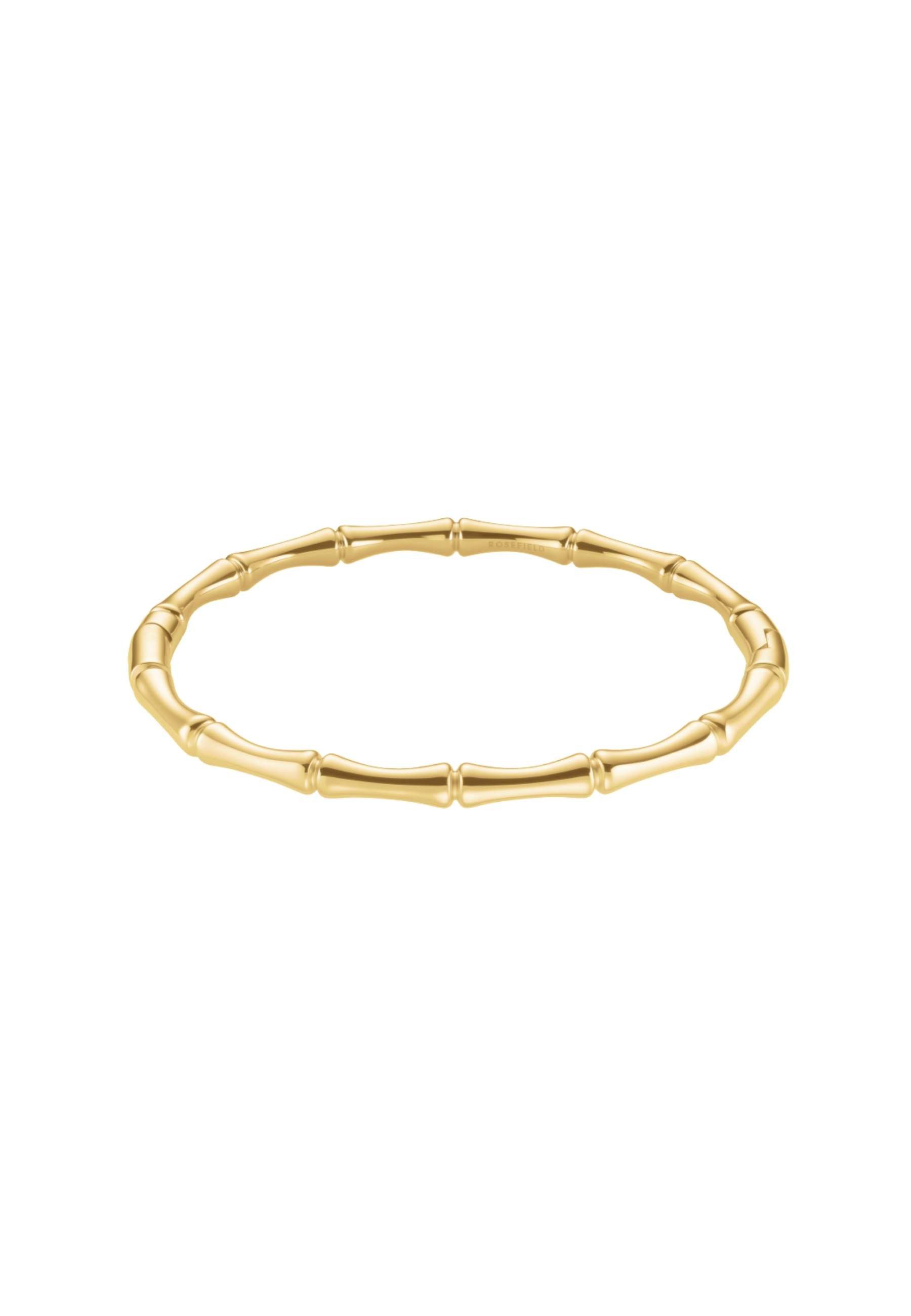 ROSEFIELD Armband ROSEFIELD Statement Bambus Armband für Damen Goldfarben