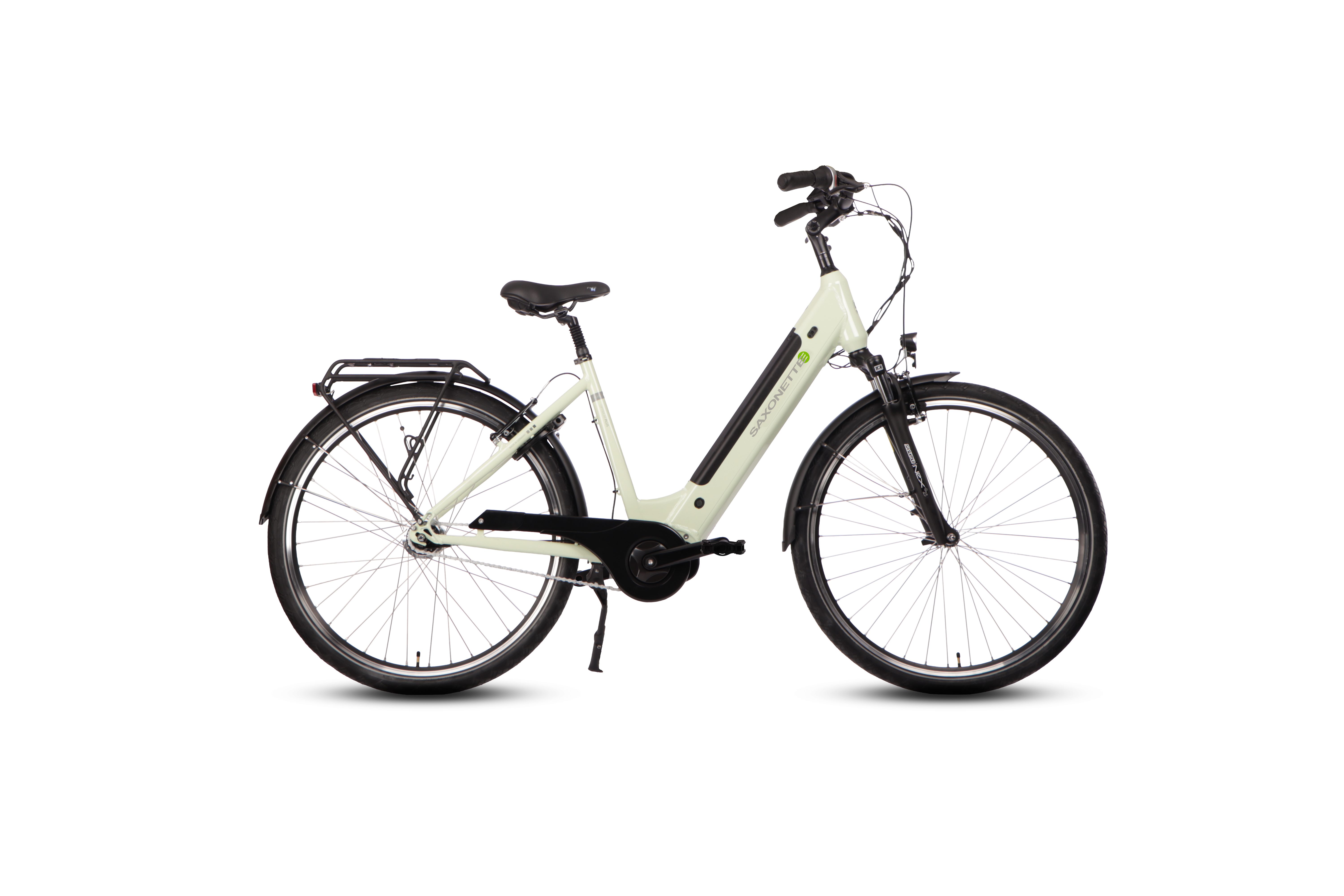 SAXONETTE E-Bike Cityrad SAXONETTE E-Bike Cityrad Optimum Plus, 7 Gang, Nabenschaltung, Mittelmotor, 418 Wh, (mit integr. Akku), Elektrofahrrad für Alltag und Einkauf