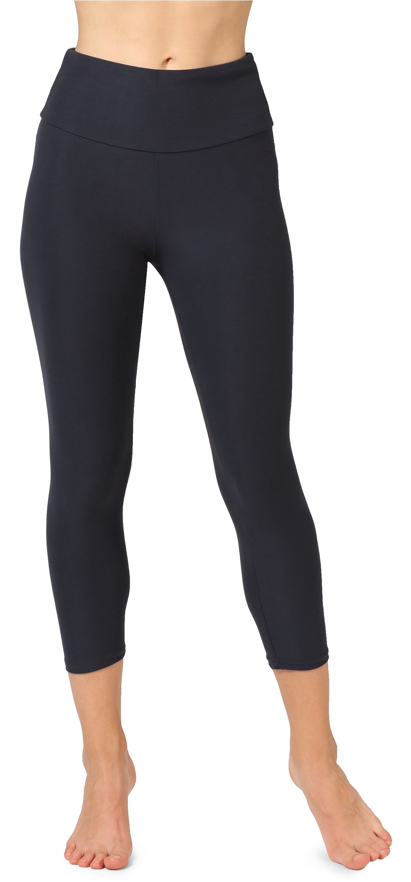 Merry Style Leggings Damen Caprihose 3/4 Hosen Sporthose MS10-301 (1-tlg) Breite Taille