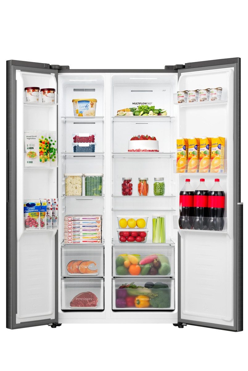 GORENJE Side-by-Side NRS917C41BX, 178,6 cm hoch, 91,1 cm breit, 544 Liter Gesamtvolumen, genug Platz für eine Großfamilie