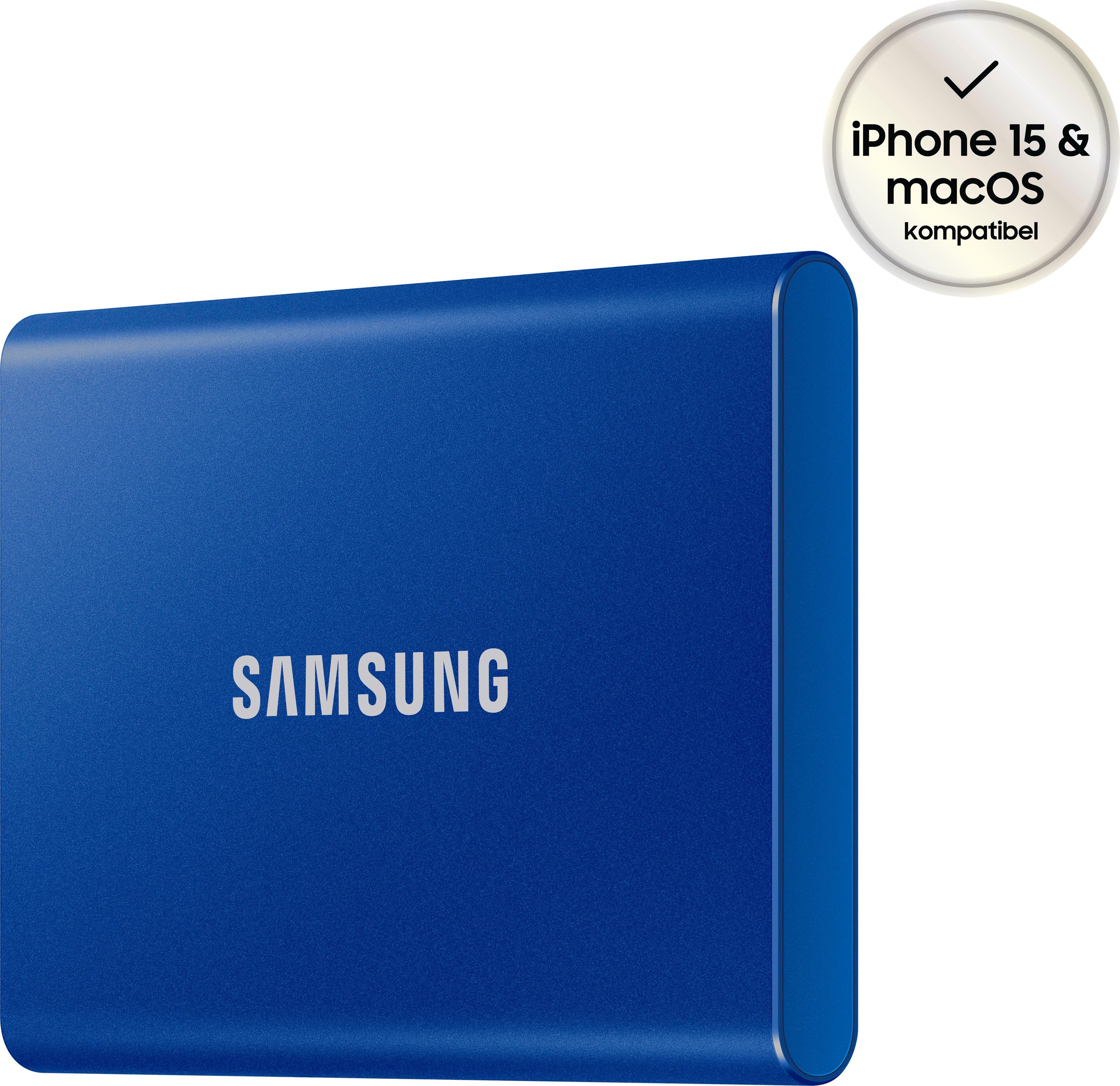 Samsung Portable SSD T7 externe SSD (1 TB) 1050 MB/S Lesegeschwindigkeit, 1000 MB/S Schreibgeschwindigkeit