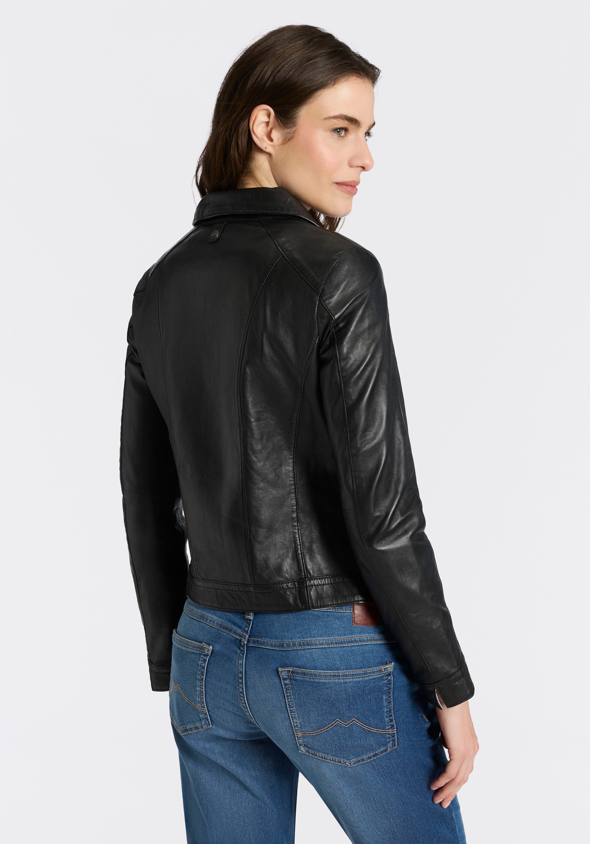 Mauritius Lederjacke MWKaroh mit Umlegekragen – Bild 3 von 5