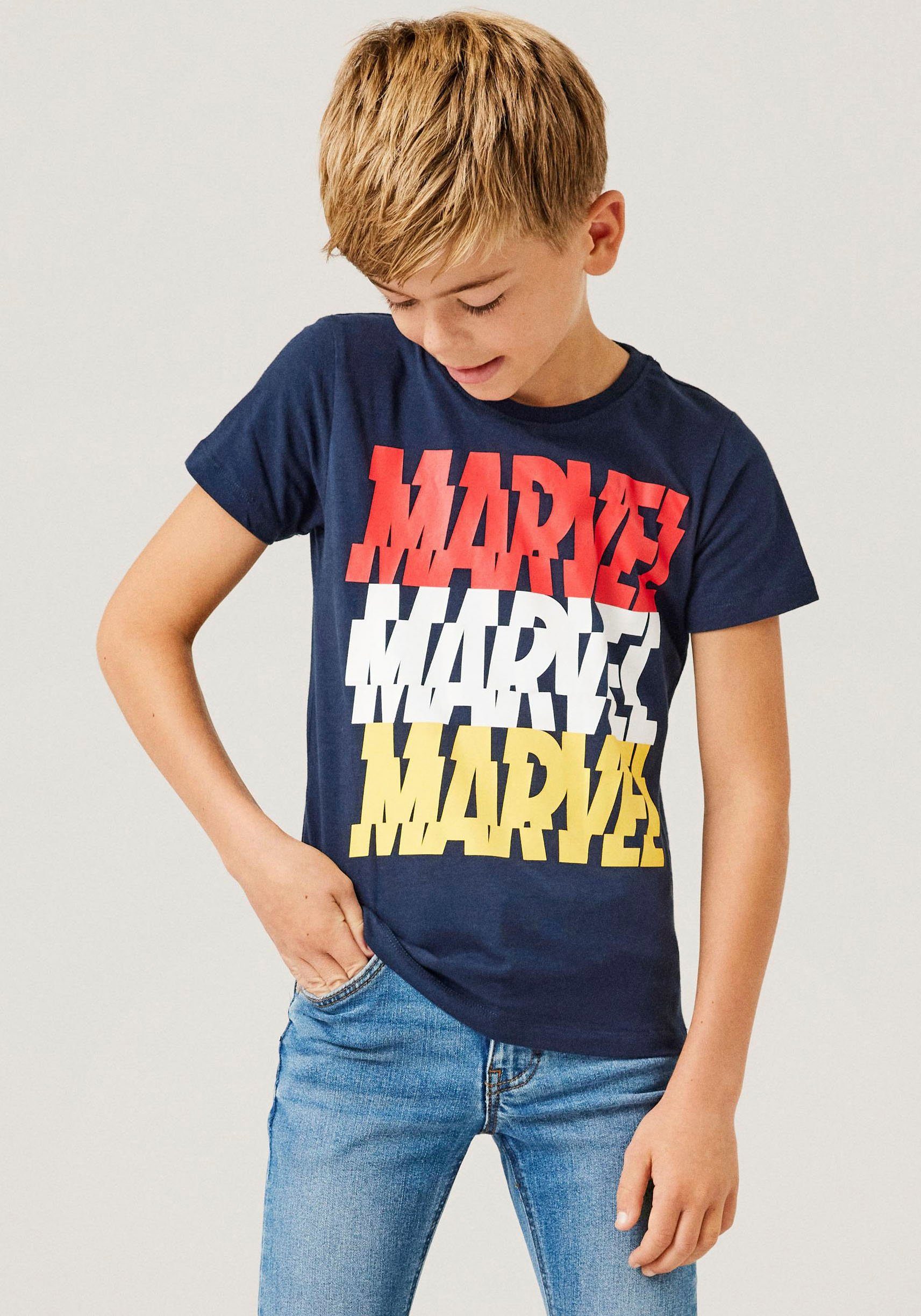 MARVEL TOP It NKMNIK mit NOOS SS Marvel Druck Rundhalsshirt Name MAR