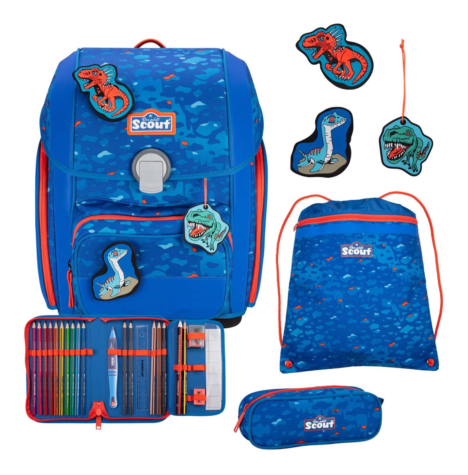 Scout Schulranzen Genius Set 4-teilig (Set, 4-tlg)