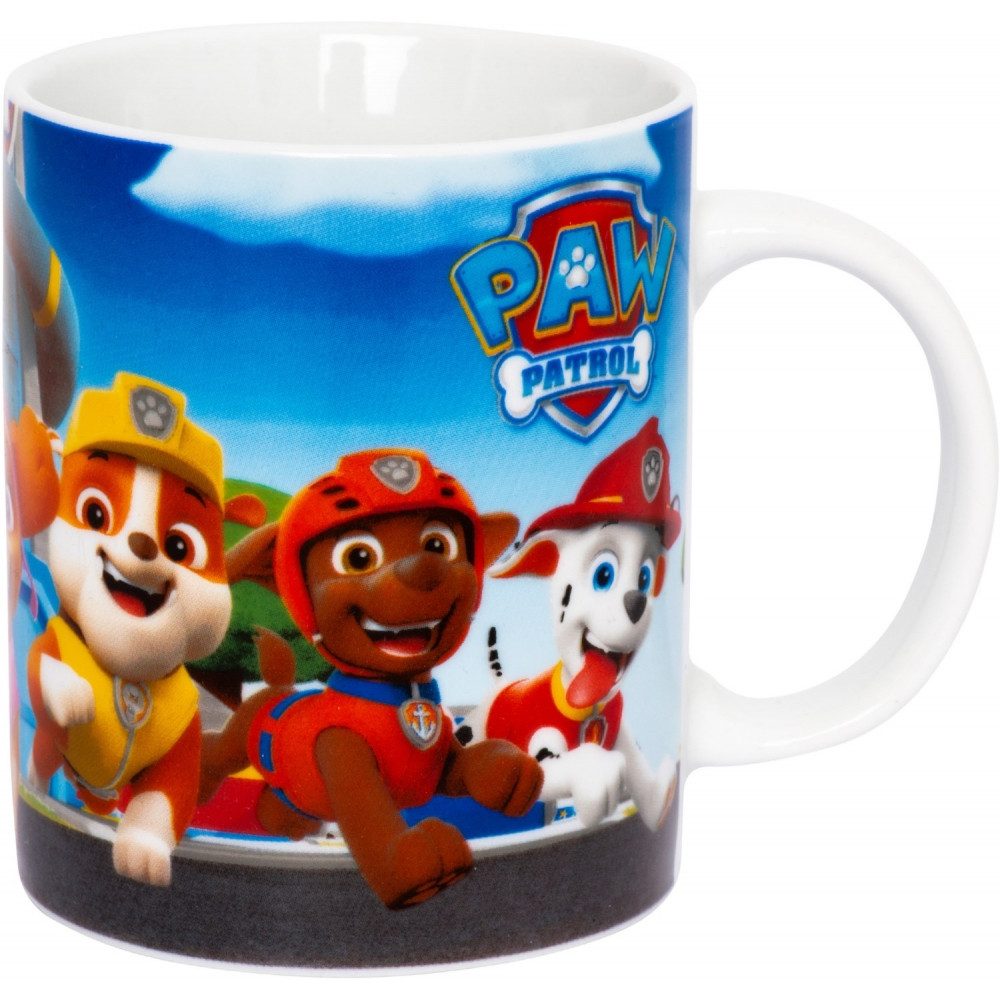 Kindergeschirr-Set Paw Patrol Tasse mit 7 Hunden - Keramiktasse von United Labels