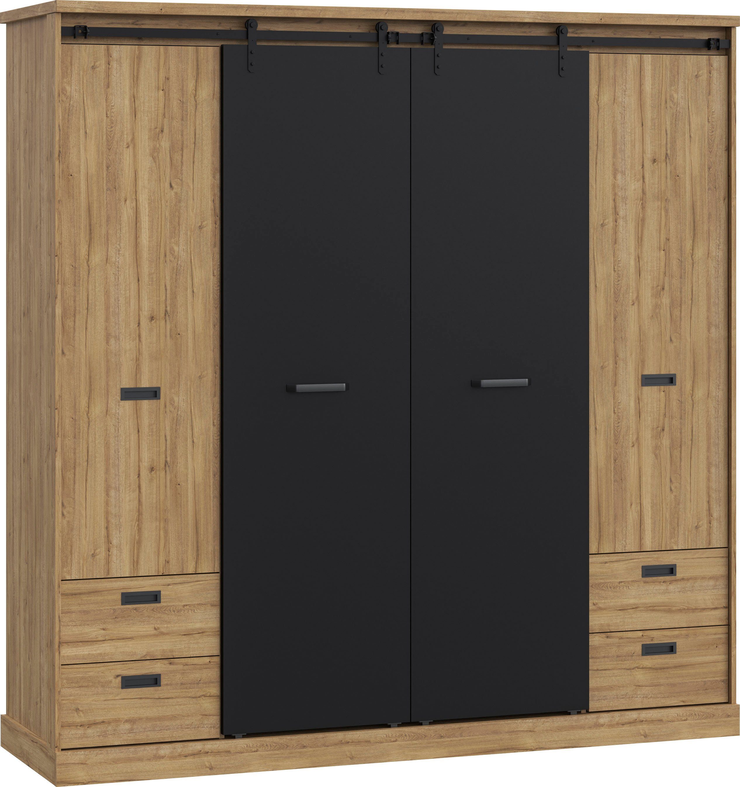 FORTE Kleiderschrank (B/H/T ca. 203,2x208,4x61 cm)