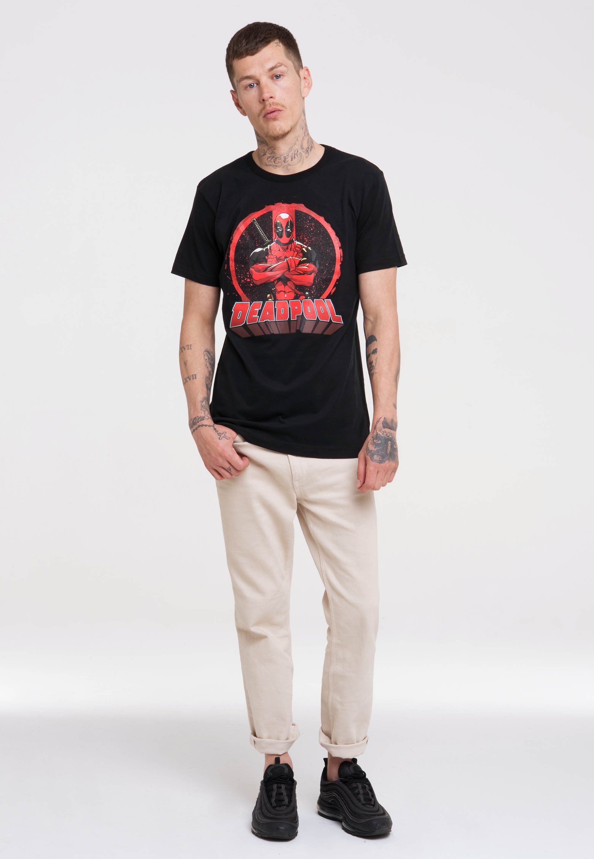 LOGOSHIRT T-Shirt Marvel Comics - Deadpool mit lizenziertem Print günstig online kaufen
