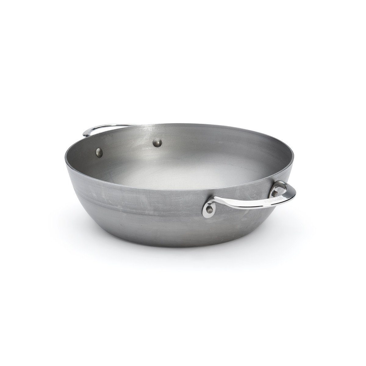 de Buyer Bratpfanne Mineral B, tiefe Bauernpfanne 24 cm - Eisen mit Bienenwachsbeschichtung -