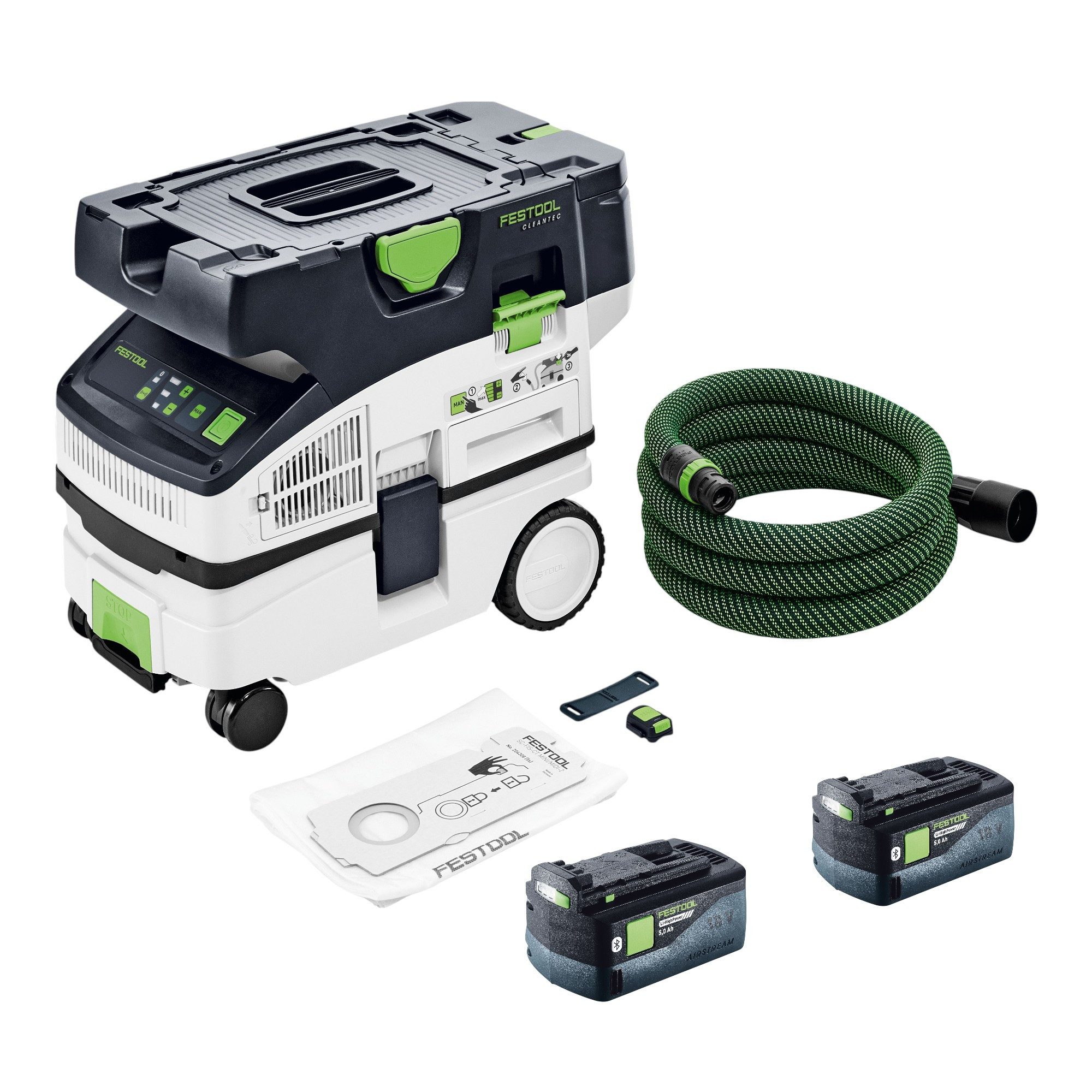 FESTOOL Staubabsauger CTLC MINI I-Basic Akku Absaugmobil 36 V Staubkl. L + 2x Akku 5,0 Ah