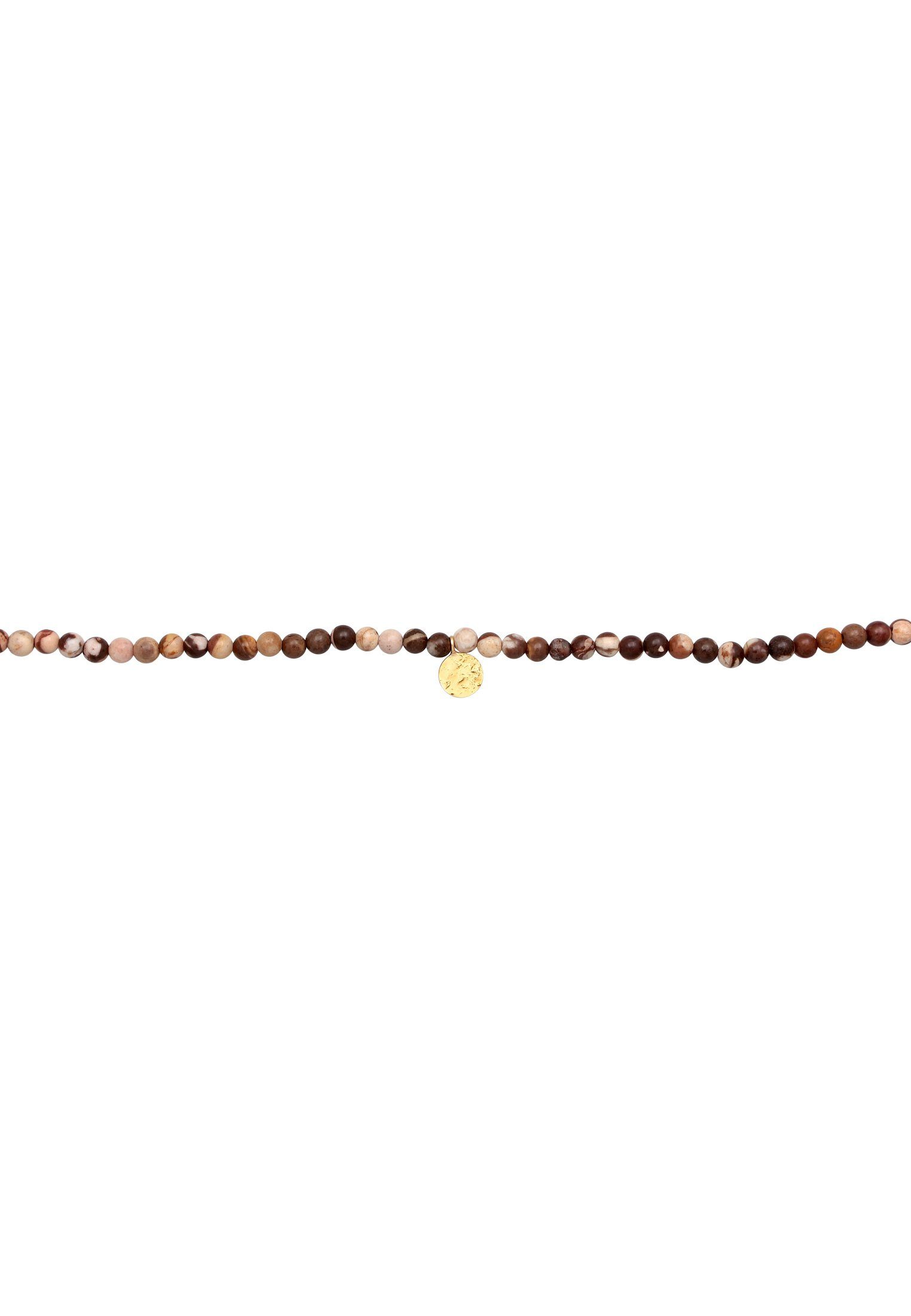 Elli Premium Kette mit Anhänger Jasper Edelstein Perlen Plättchen 925 Silbe günstig online kaufen
