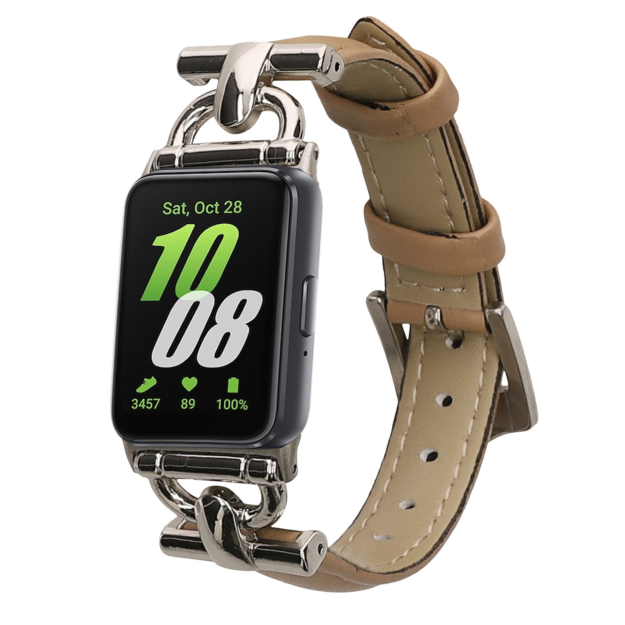 kwmobile Smartwatch-Armband kwmobile Echtleder Uhrenarmband für Samsung Galaxy Fit 3 Armband -, Leder Armband für Samsung Galaxy Fit 3