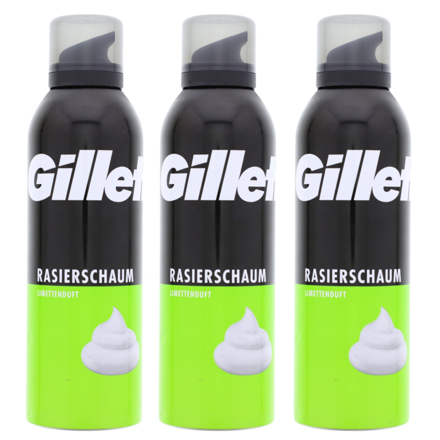 Gillette Крем для бритья 3 x Gillette Classic Bartpflege Крем для бритья für Männer jeweils 200ml
