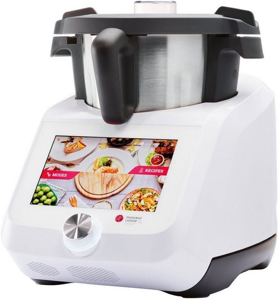 SilverCrest Küchenmaschine Monsieur Cuisine Smart SKMS 1200 A1,  Fassungsvermögen: 4,5 l (3 l Füllmenge); Besonderheit: mit WLAN-Funktion