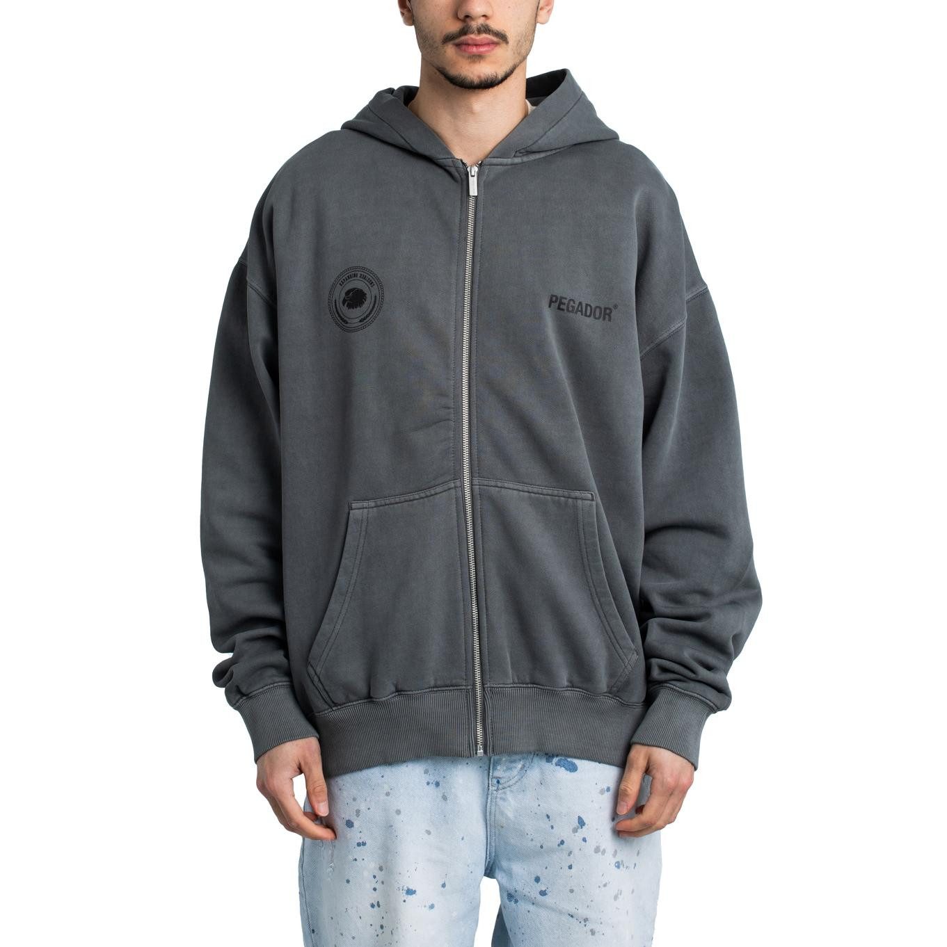 Pegador Kapuzensweatjacke Pegador Gordan Oversized Zip Hoodie