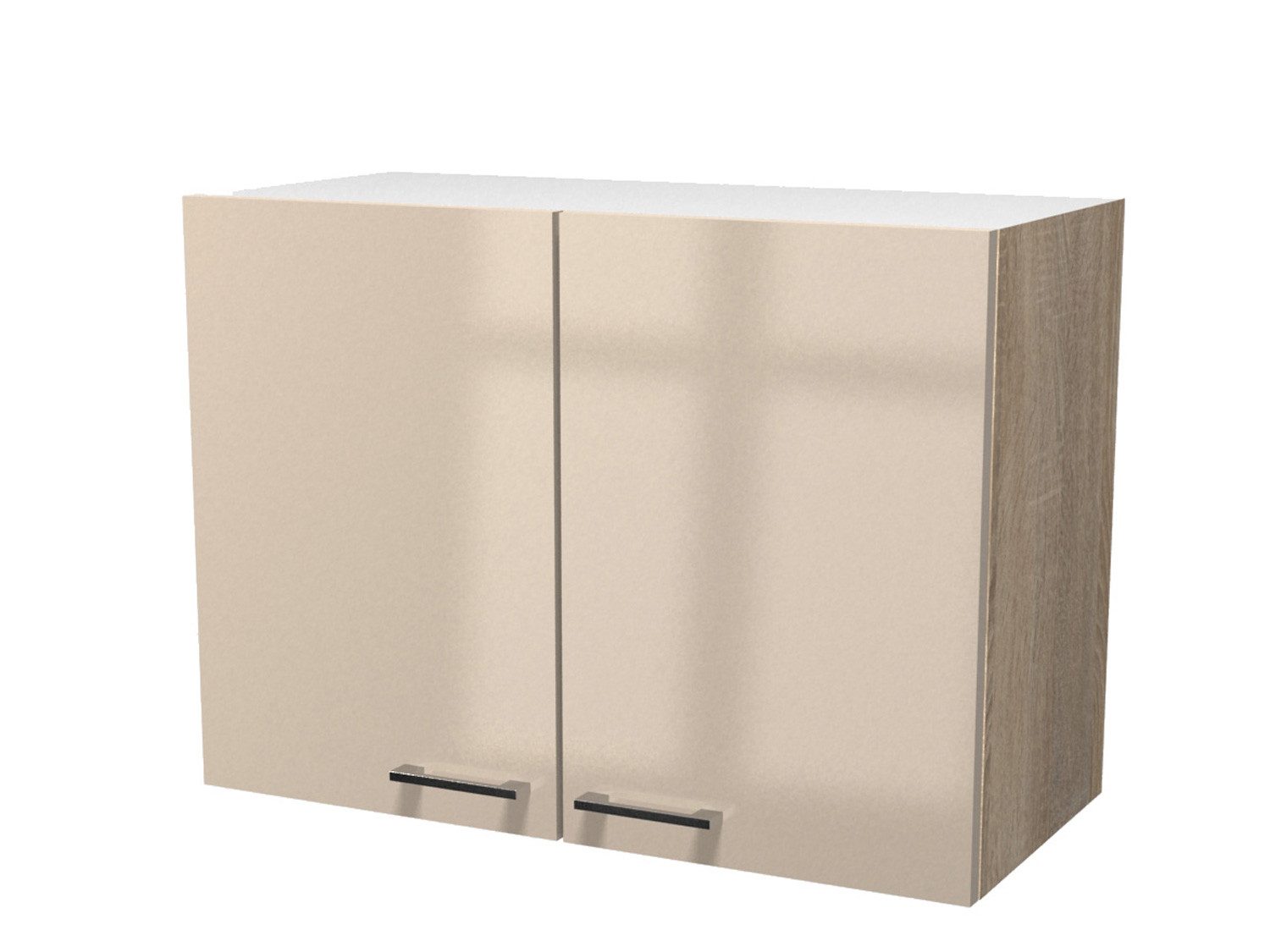 Flex-Well Hängeschrank Hängeschrank Küche - 80 cm breit - Kaschmir Glanz Sonoma Eiche – Neape