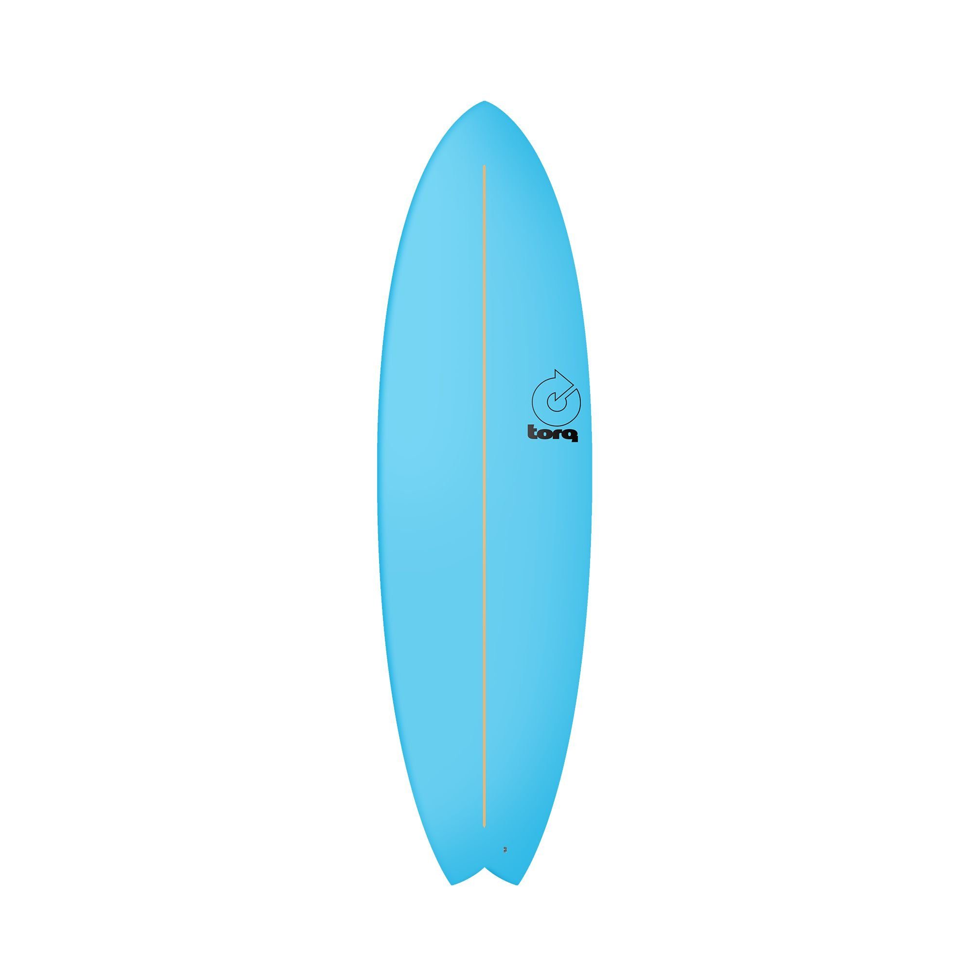 TORQ 6.6 Wellenreiter (Board) Fish, Softboard TORQ Mod Fish Surfboard Blau,