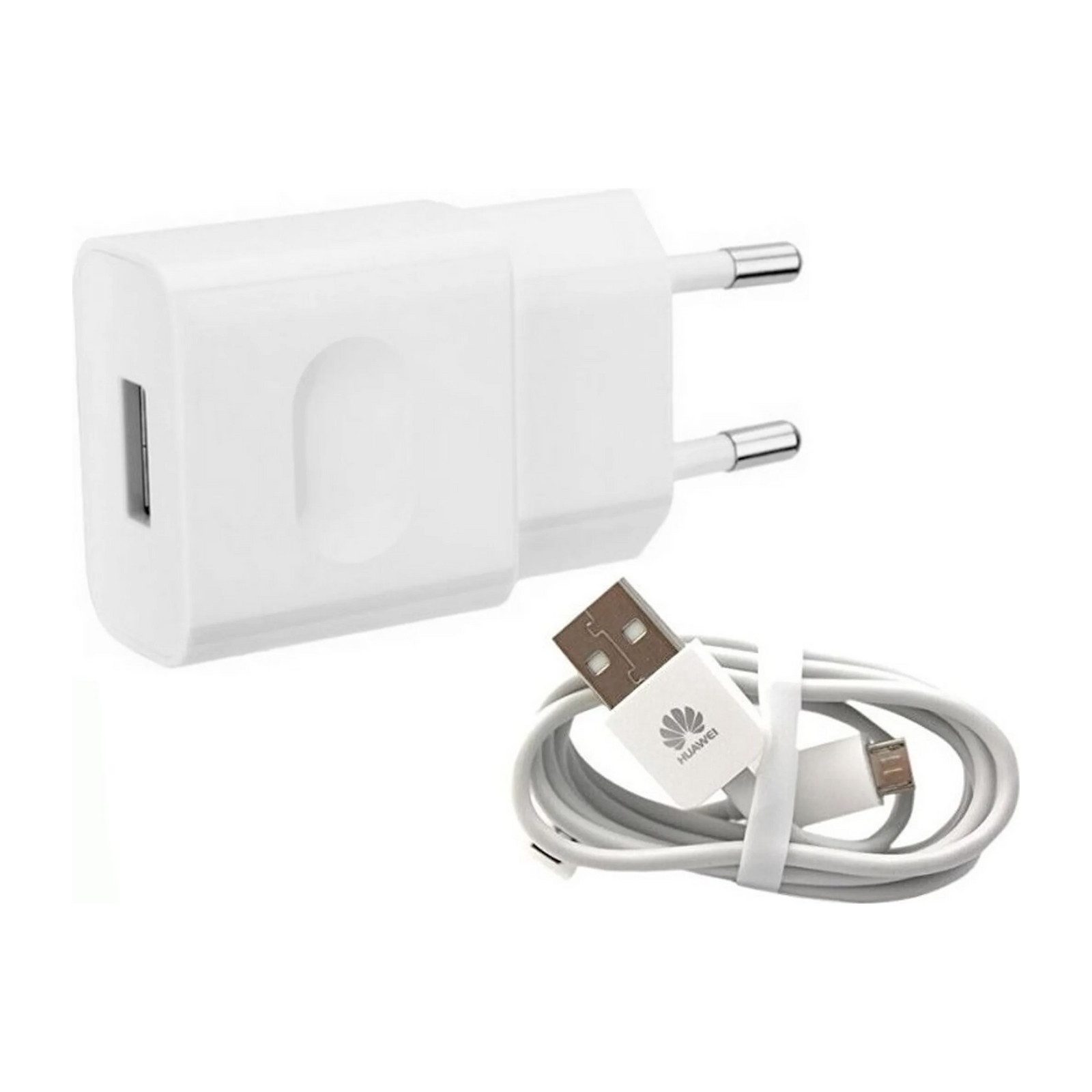 Huawei HW-050200E01 Smartphone-Ladegerät (inklusive Ladekabel, Micro-USB, Kabellänge: 1 m, Weiß)