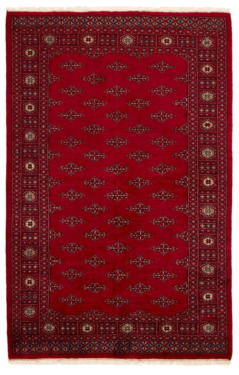 Orientteppich Pakistan Buchara 3ply 136x211 Handgeknüpfter Orientteppich, Nain Trading, rechteckig, Höhe: 8 mm