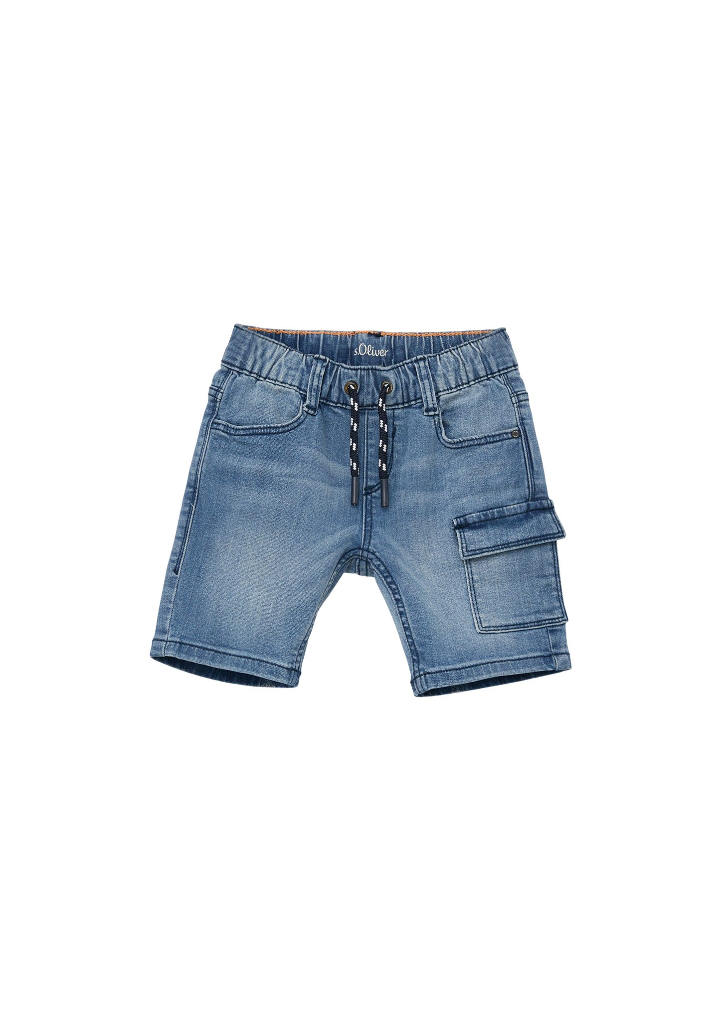 Brad Jeans-Bermuda Joggstyle Slim Waschung Rise Jeansshorts angedeuteter / Fit Mid / Slim Leg Tunnelzug, s.Oliver /