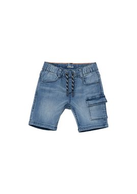 s.Oliver Jeansshorts Jeans-Bermuda Joggstyle Brad / Slim Fit / Mid Rise / Slim Leg angedeuteter Tunnelzug, Waschung