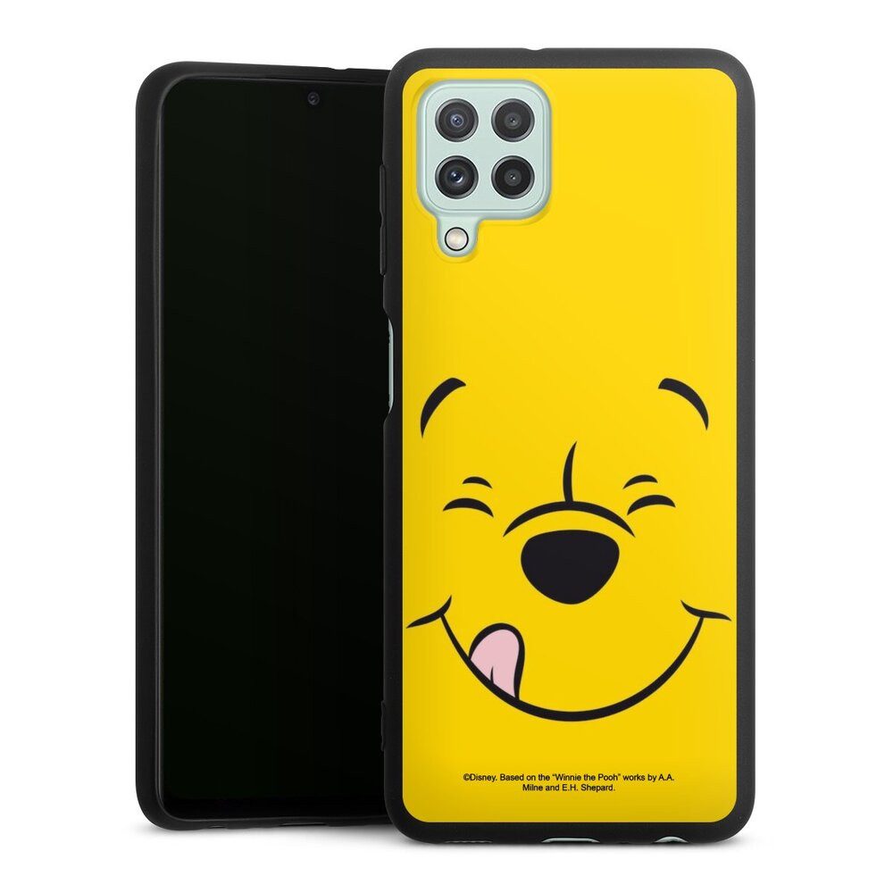 DeinDesign Handyhülle Winnie Puuh Offizielles Lizenzprodukt Disney Puuh Closeup, Samsung Galaxy A22 4G Silikon Hülle Premium Case Handy Schutzhülle