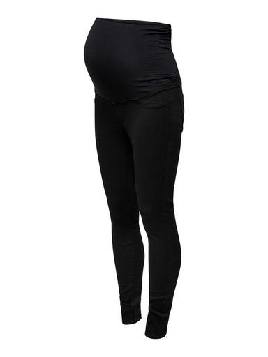 ONLY MATERNITY Umstandsjeans OLMRAIN REG SK JEGGING BLACK DNM NOOS