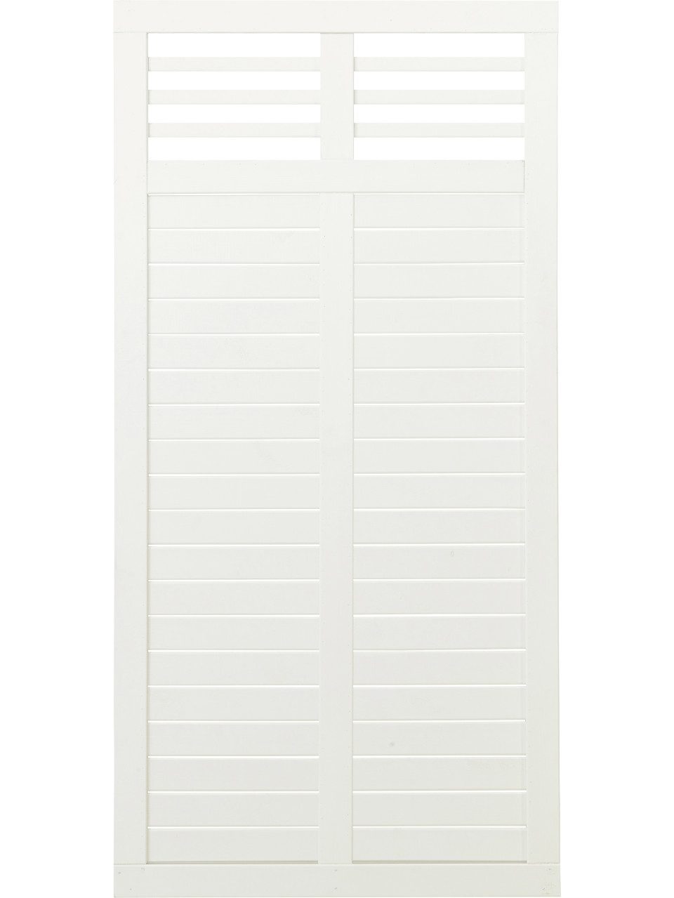 PLUS Gartenzaun Plus Zaun Decora 90 x 180 cm RAL 9010 Weiß