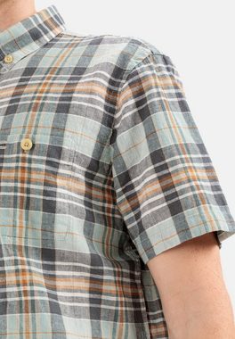 camel active Kurzarmhemd im Karomuster Button-Down