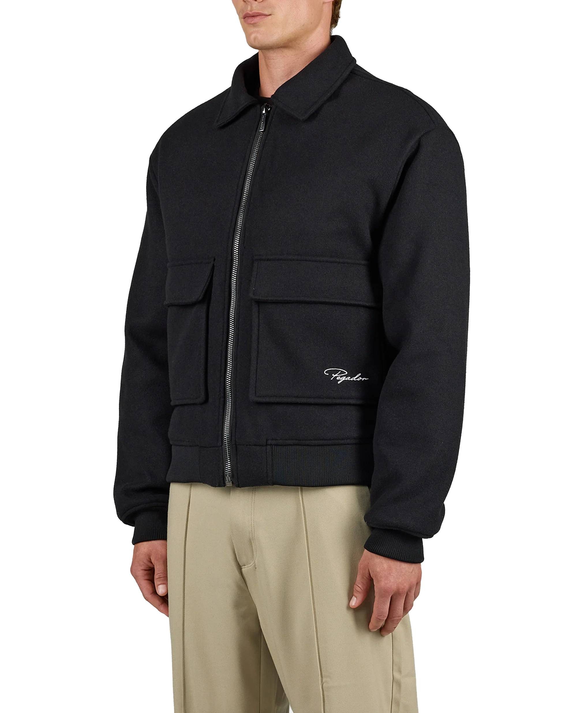 PEGADOR Winterjacke Jacke PEGADOR Aiken Wooloptic Bomberjacket
