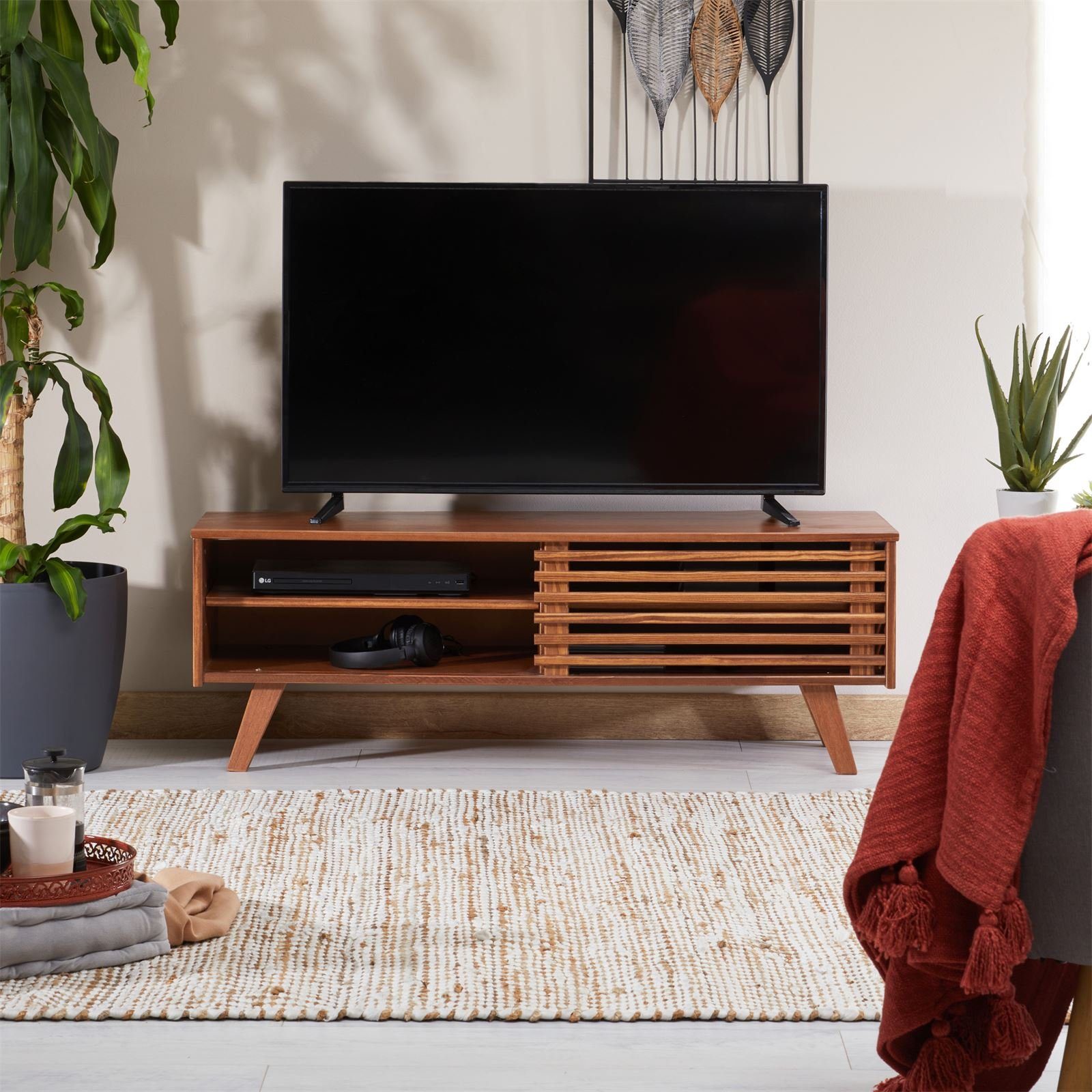 IDIMEX Lowboard SEAN, TV Lowboard 2 Fächer TV Möbel Fernsehtisch mit Schieb günstig online kaufen